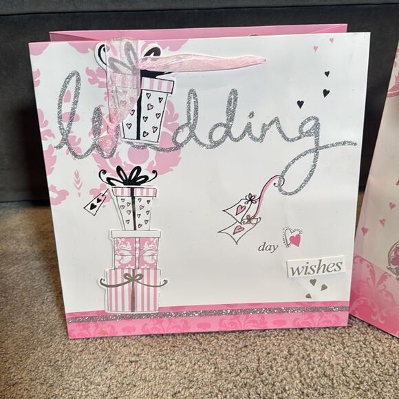 Gorgeous Large Wedding Gift Bags with Card 11.5”x 11.5”x 5.5” (12 Bags) NEW - Picture 11 of 16